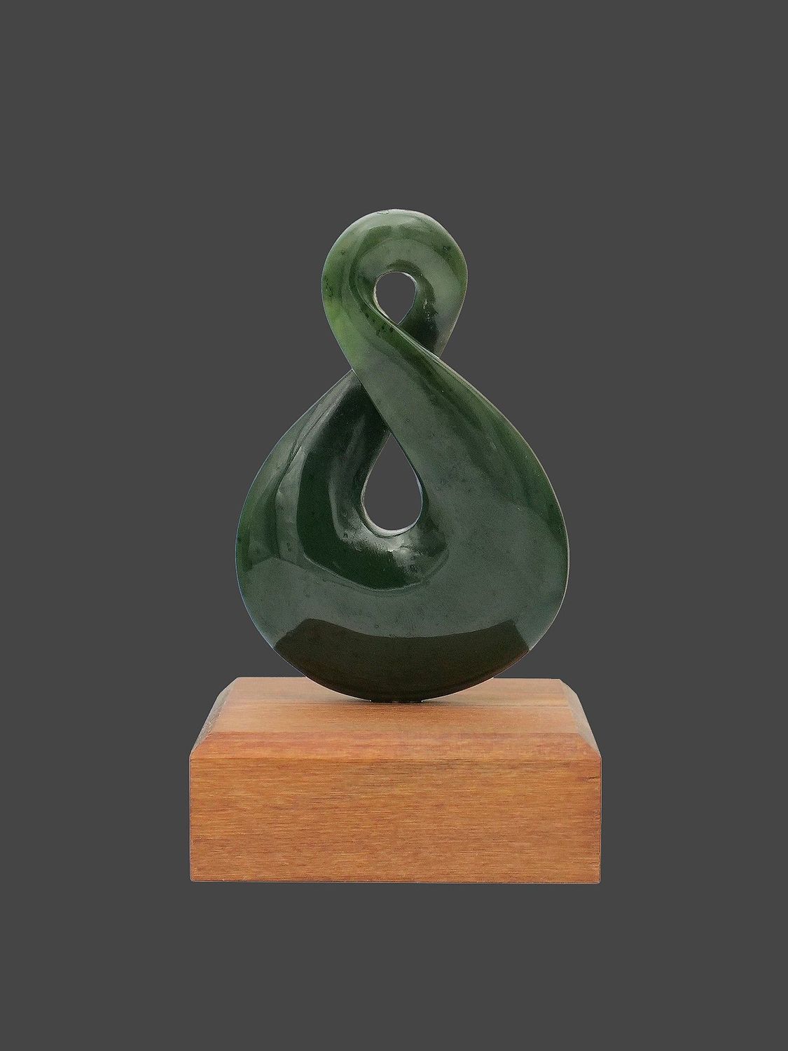 Moko Pounamu Pikorua NZ Genuine Kawakawa Greenstone - Pukepoto