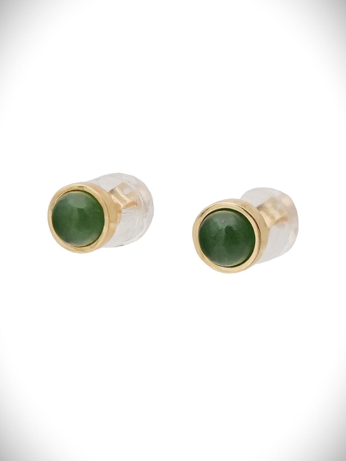 Moko Pounamu Stud Earrings Genuine NZ Kahurangi Greenstone & 9ct Gold - Rakautao Moko Pounamu Stud Earrings Genuine NZ Kahurangi Greenstone & 9ct Gold - Rakautao