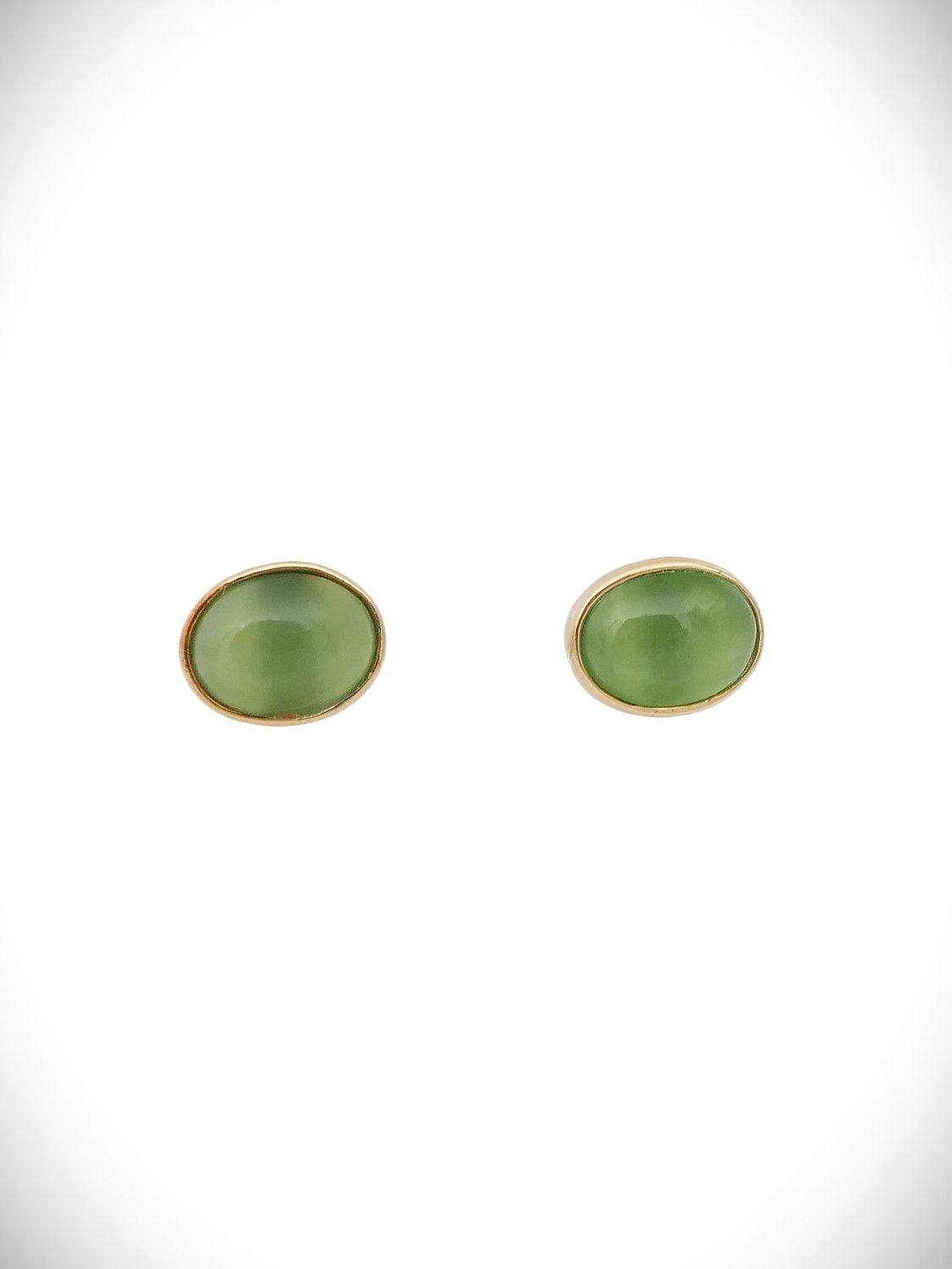 Moko Pounamu Stud Earrings Genuine NZ Kahurangi Greenstone & 9ct Gold - Kawiti Moko Pounamu Stud Earrings Genuine NZ Kahurangi Greenstone & 9ct Gold - Kawiti