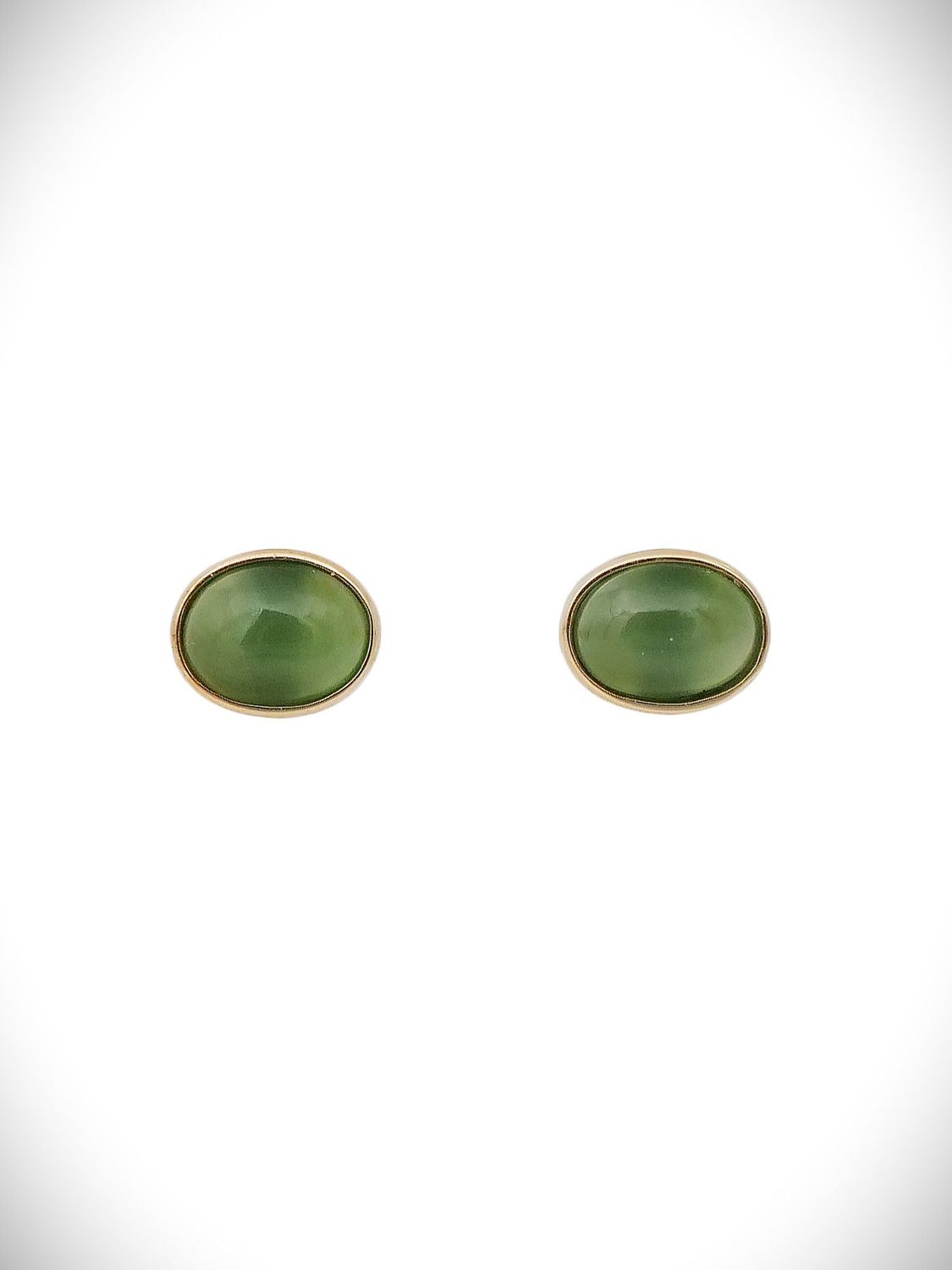 Moko Pounamu Stud Earrings Genuine NZ Kahurangi Greenstone & 9ct Gold - Matawaia Moko Pounamu Stud Earrings Genuine NZ Kahurangi Greenstone & 9ct Gold - Matawaia