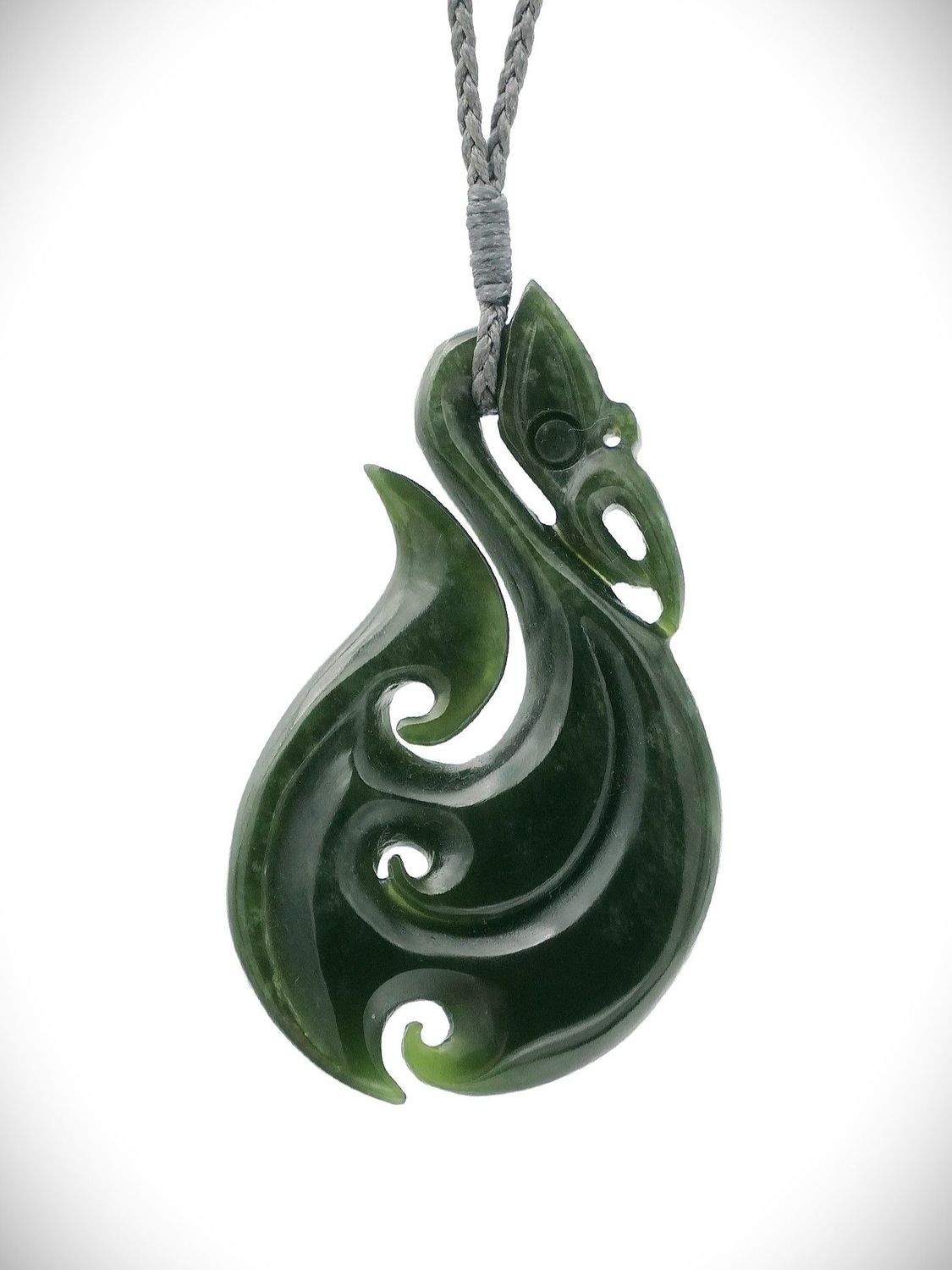 Moko Pounamu Manaia Genuine NZ Kawakawa Greenstone - Motutawa Moko Pounamu Manaia Genuine NZ Kawakawa Greenstone - Motutawa