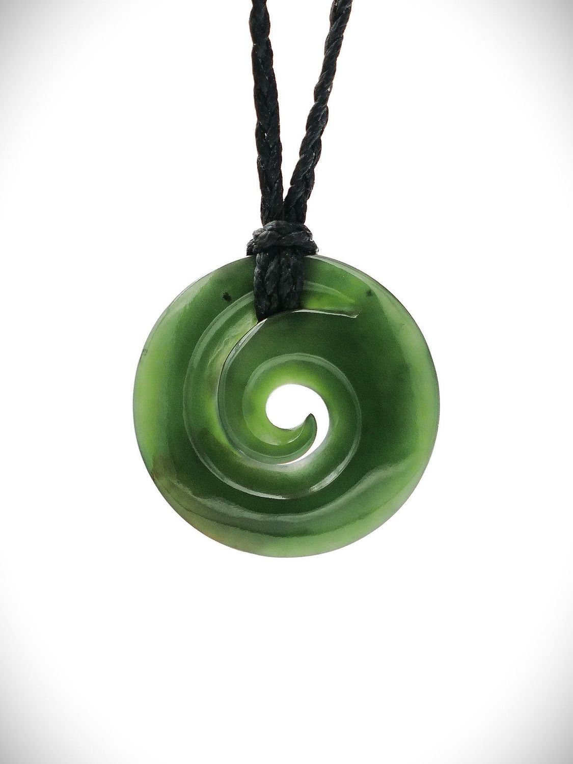 Moko Pounamu Koru NZ Genuine Kawakawa Greenstone - Motuoruhi Moko Pounamu Koru NZ Genuine Kawakawa Greenstone - Motuoruhi