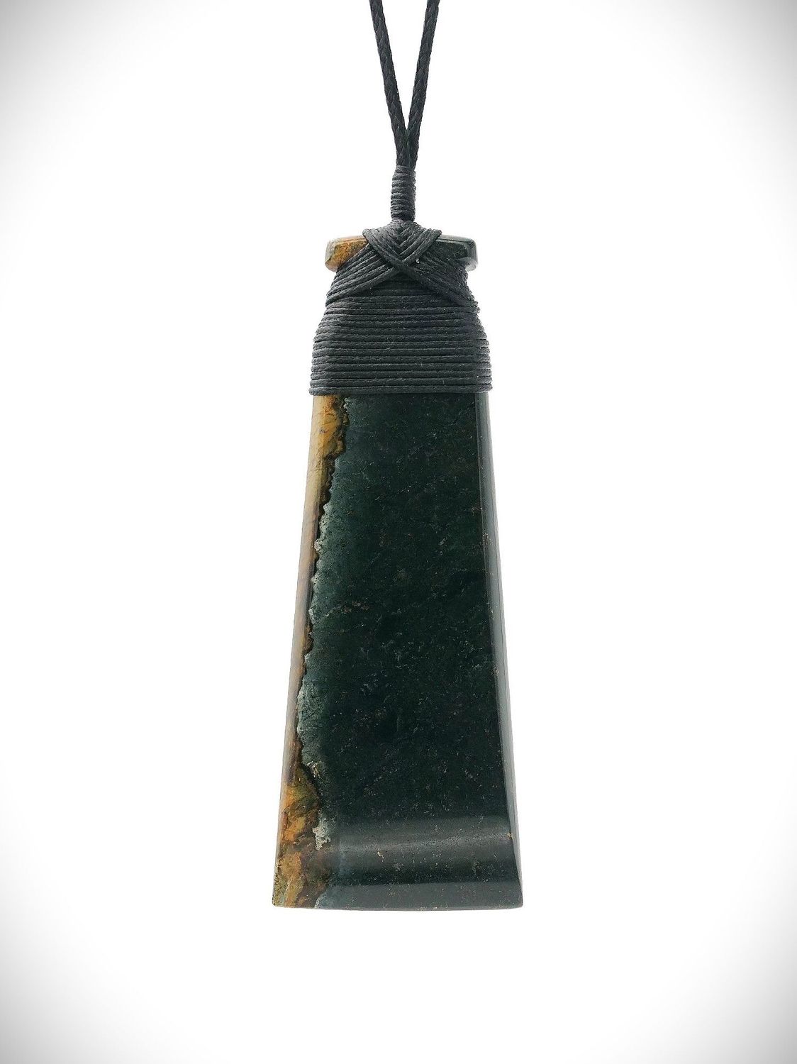 Moko Pounamu Toki NZ Genuine Serpentinite Greenstone - Rukuwai