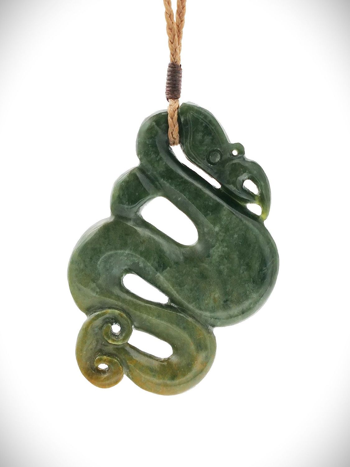 Moko Pounamu Manaia NZ Genuine Raukaraka Greenstone - Raukumara