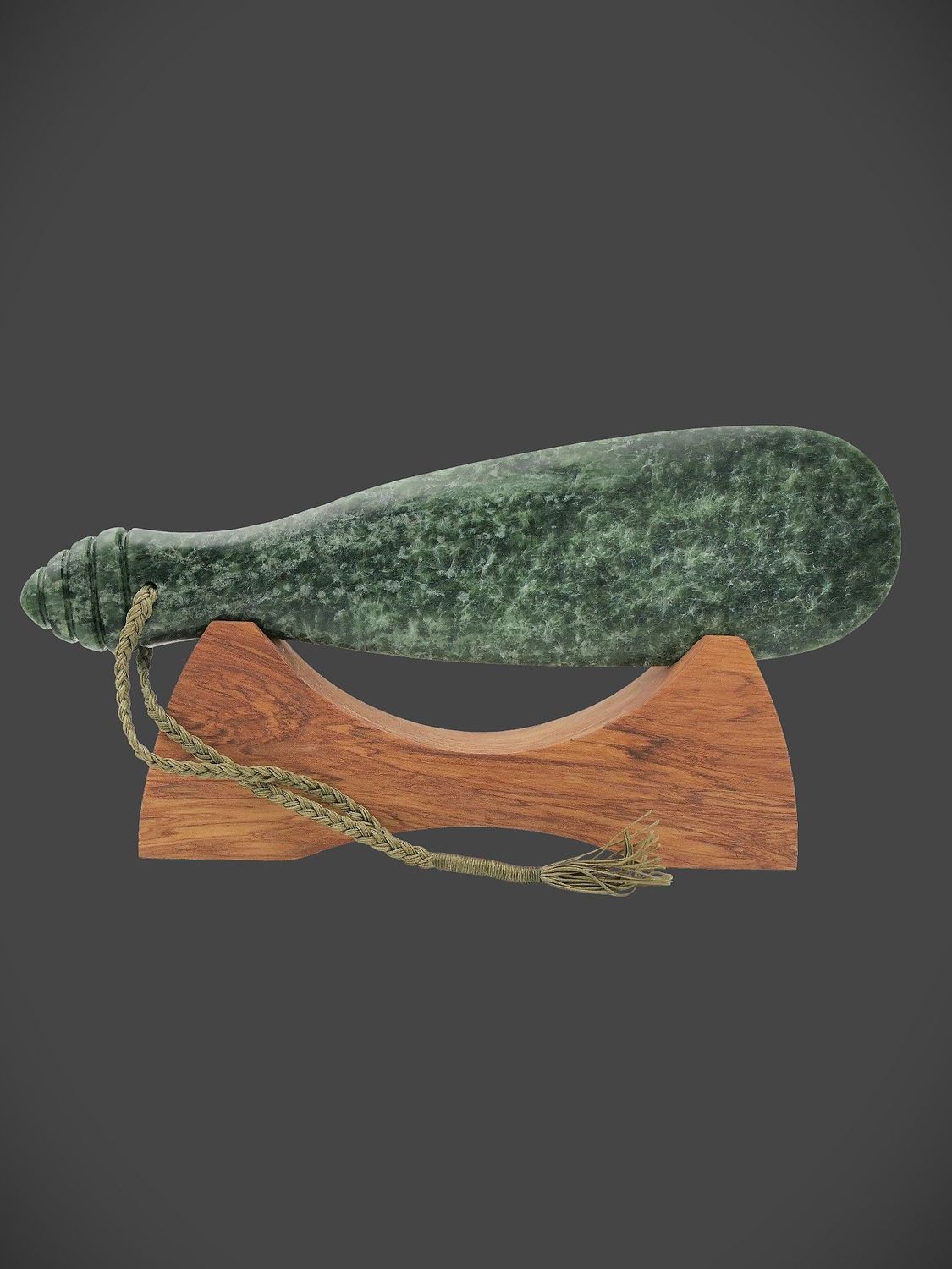 Moko Pounamu Mere NZ Genuine Kahotea Pounamu - Hukatere