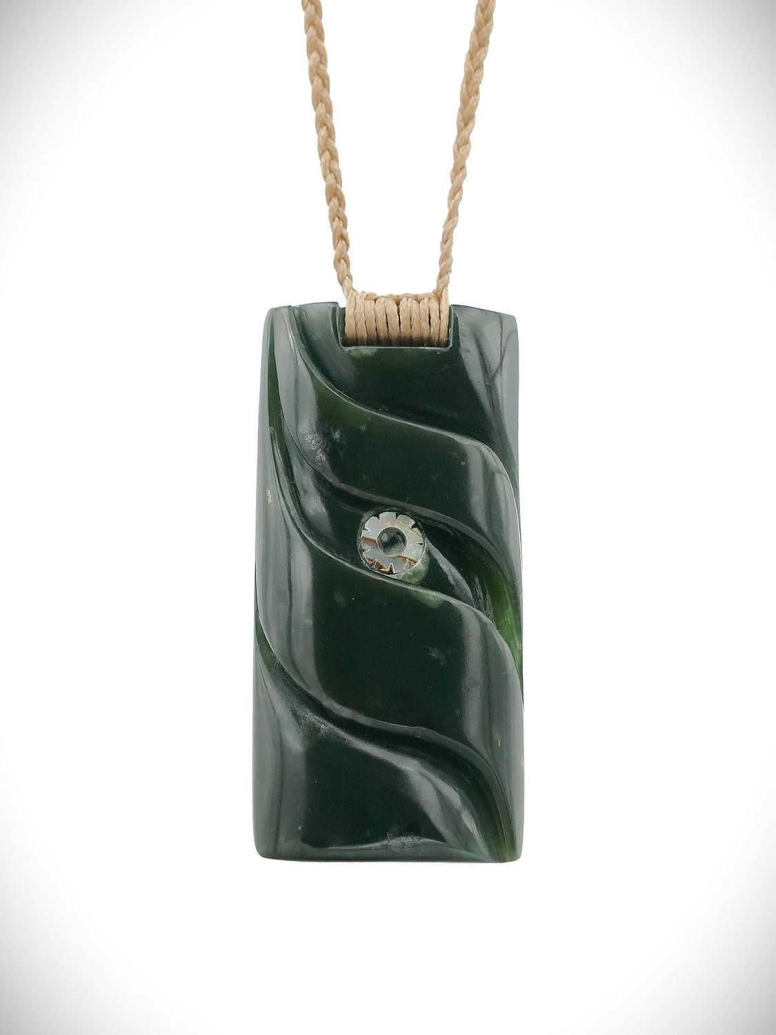 Moko Pounamu Toki NZ Genuine Kokopu Greenstone - Puatahi