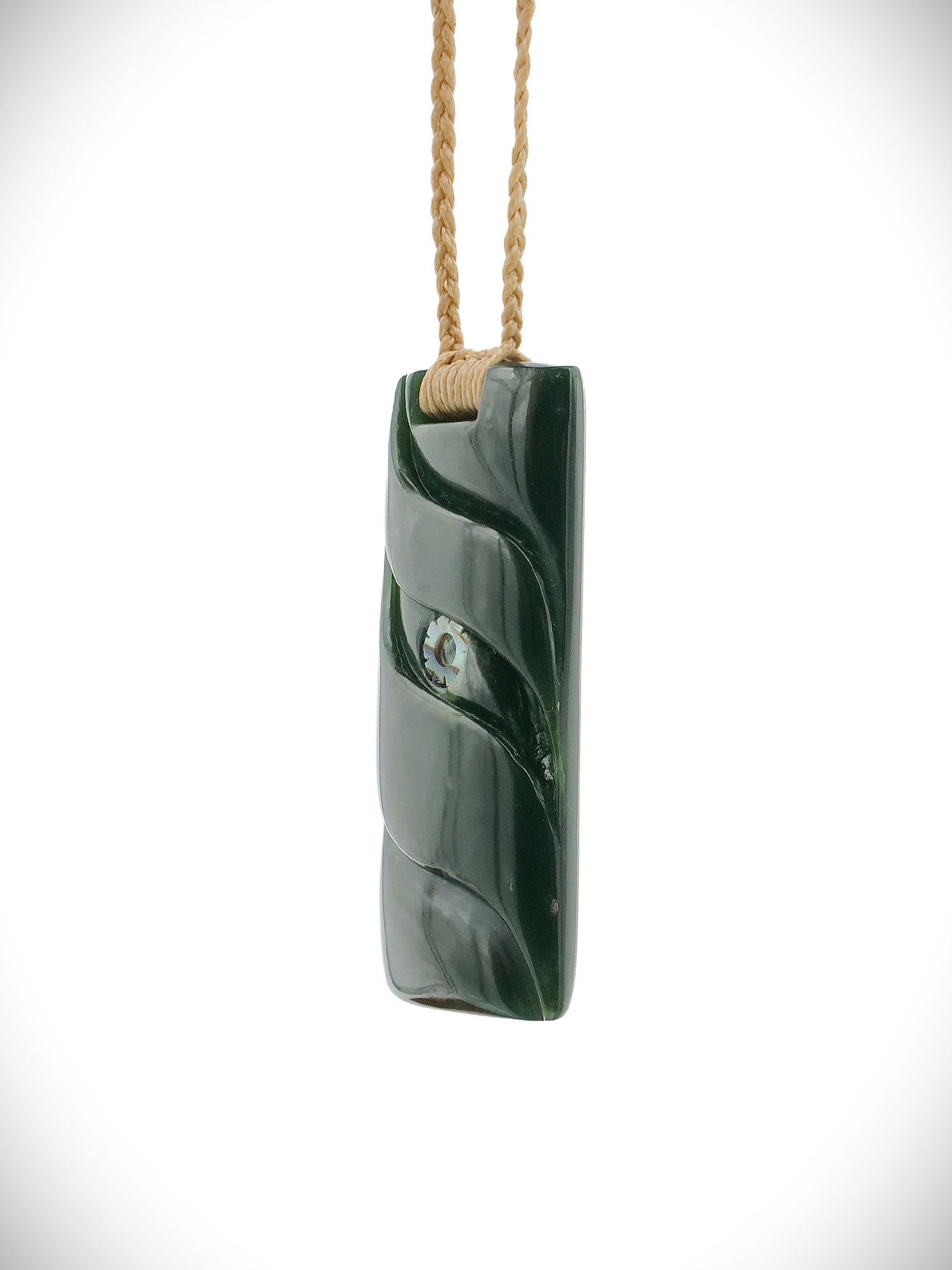 Moko Pounamu Toki NZ Genuine Kokopu Greenstone - Puatahi