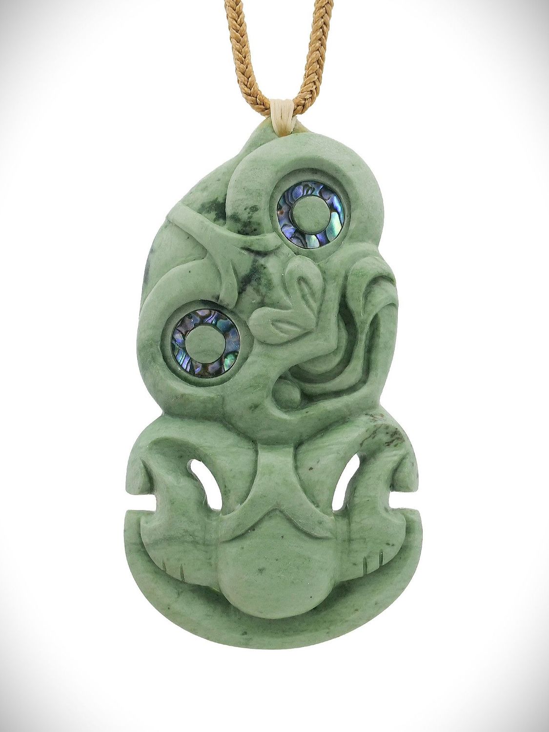 Moko Pounamu Hei Tiki NZ Genuine Auhunga Greenstone - Tinopai Moko Pounamu Hei Tiki NZ Genuine Auhunga Greenstone - Tinopai