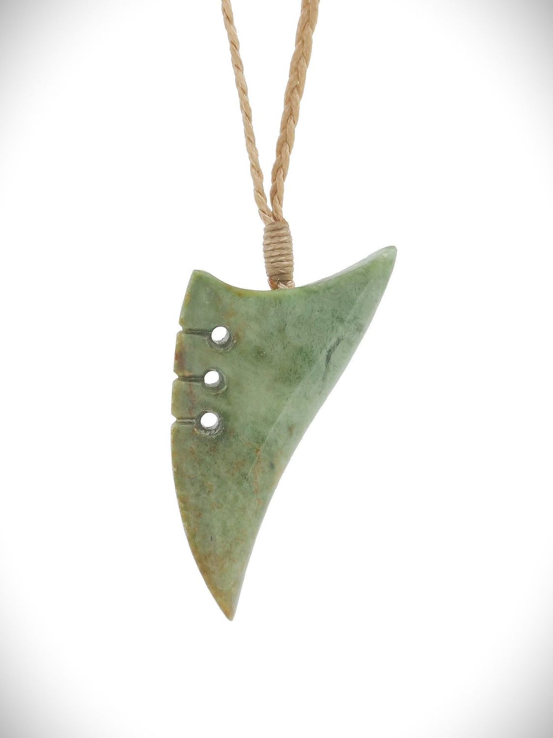 Moko Pounamu Rei Niho NZ Genuine Raukaraka Greenstone - Hatuma