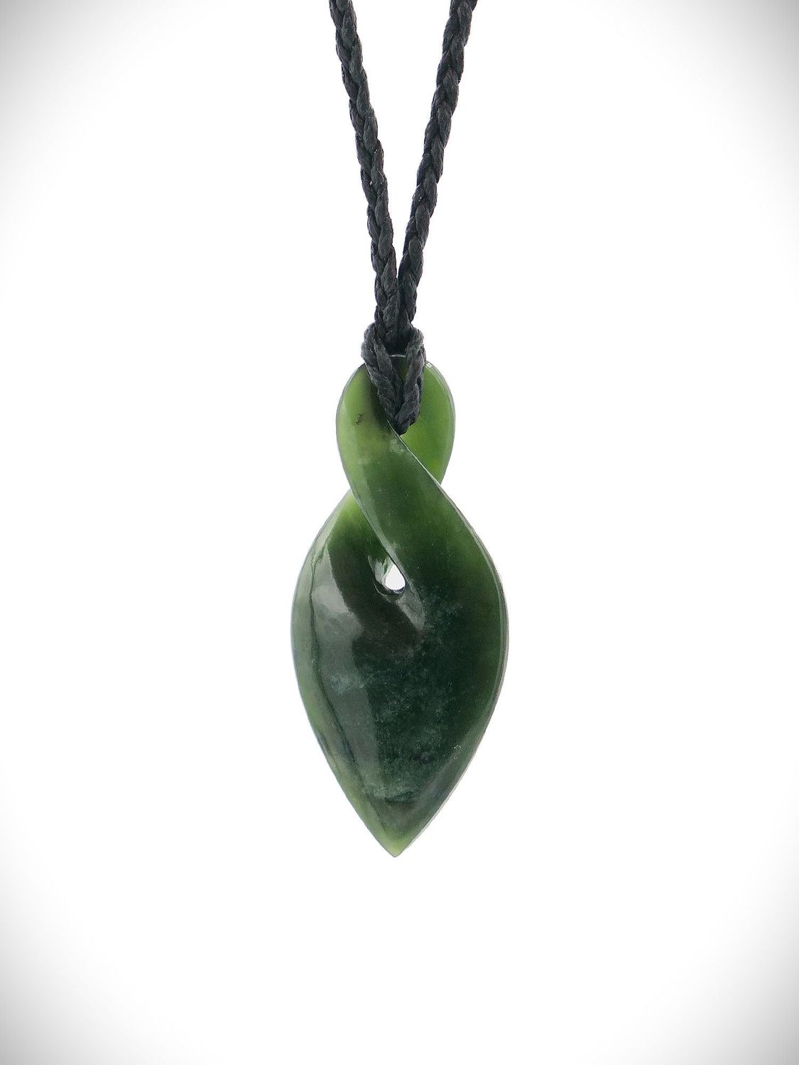 Moko Pounamu Pikorua (Twist) Genuine NZ Kawakawa Greenstone - Pukehina Moko Pounamu Pikorua (Twist) Genuine NZ Kawakawa Greenstone - Pukehina