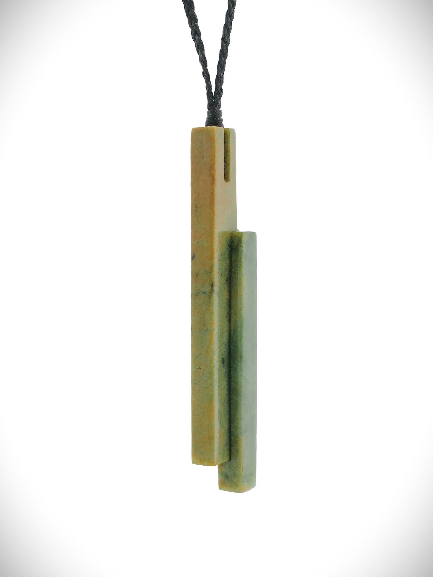 Moko Pounamu Artistic Design Genuine NZ Raukaraka Greenstone - Waitakere