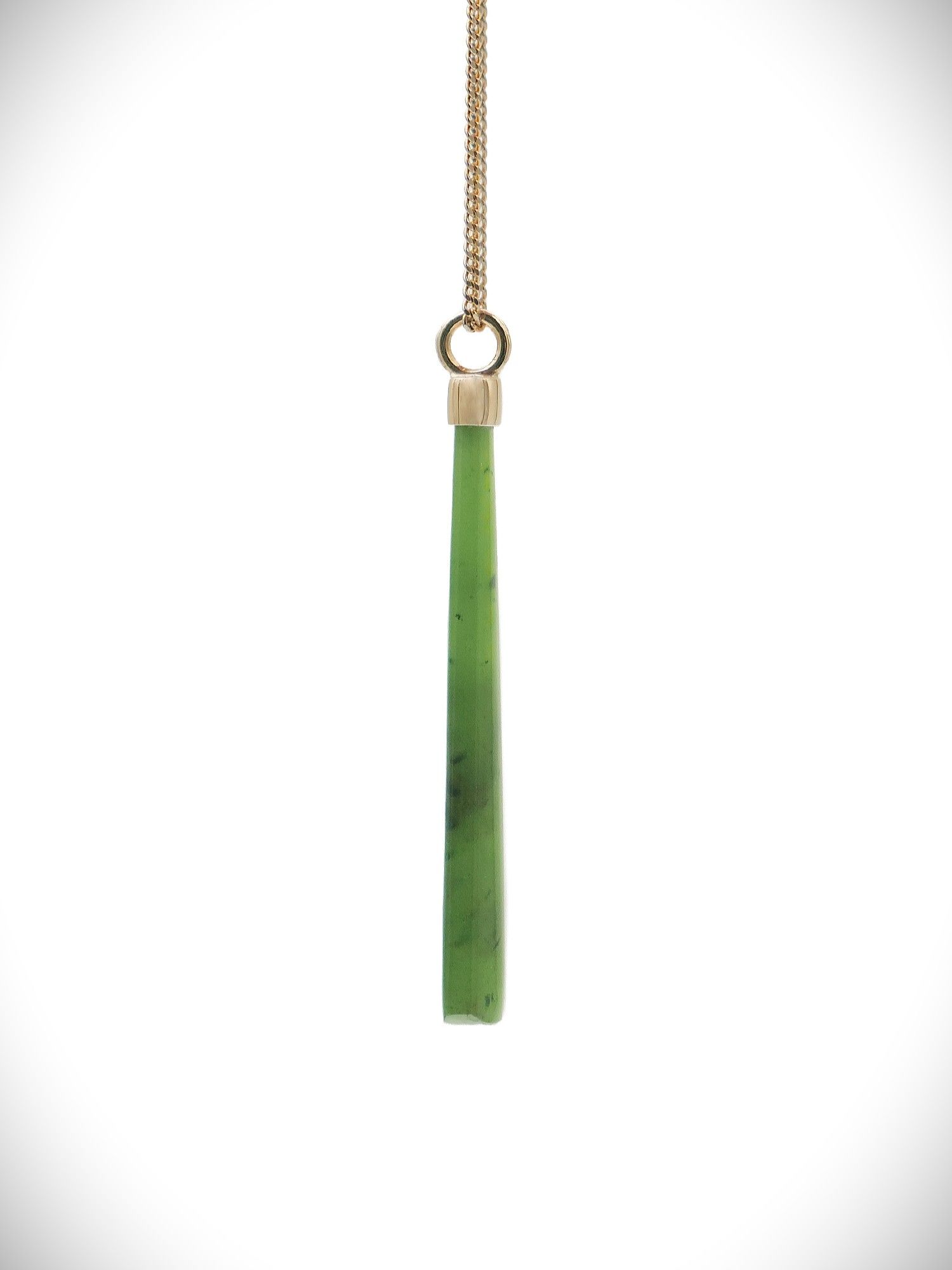 Moko Pounamu Kuru NZ Genuine Kahurangi Greenstone 9ct Gold - Opononi