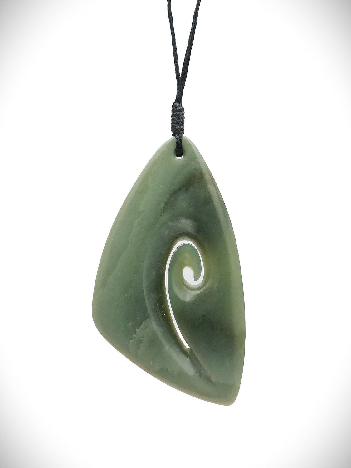 Moko Pounamu Roimata (Teardrop) NZ Genuine Inanga Greenstone - Waikato