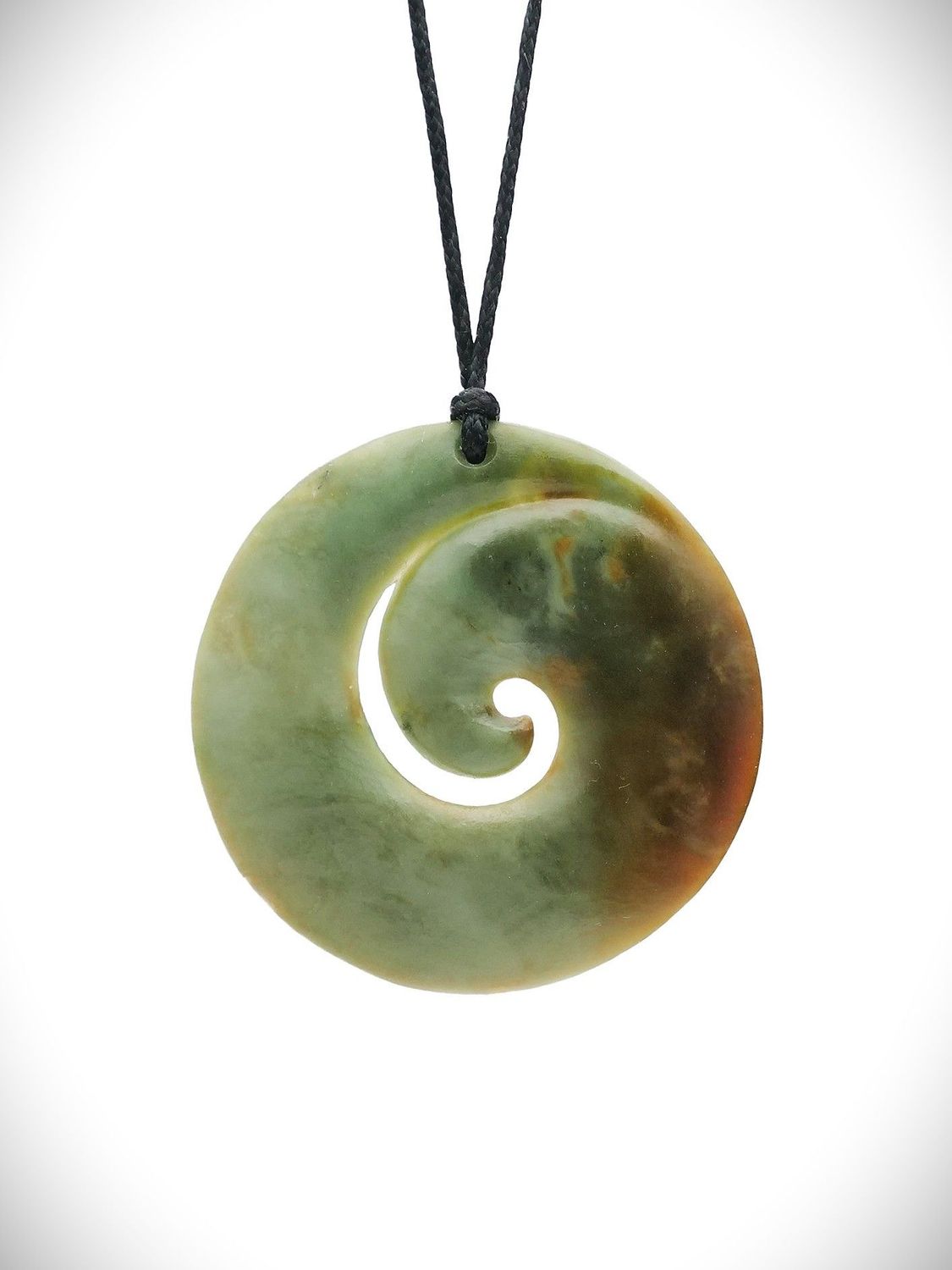 Moko Pounamu Koru Genuine NZ Inanga Greenstone - Patumahoe Moko Pounamu Koru Genuine NZ Inanga Greenstone - Patumahoe