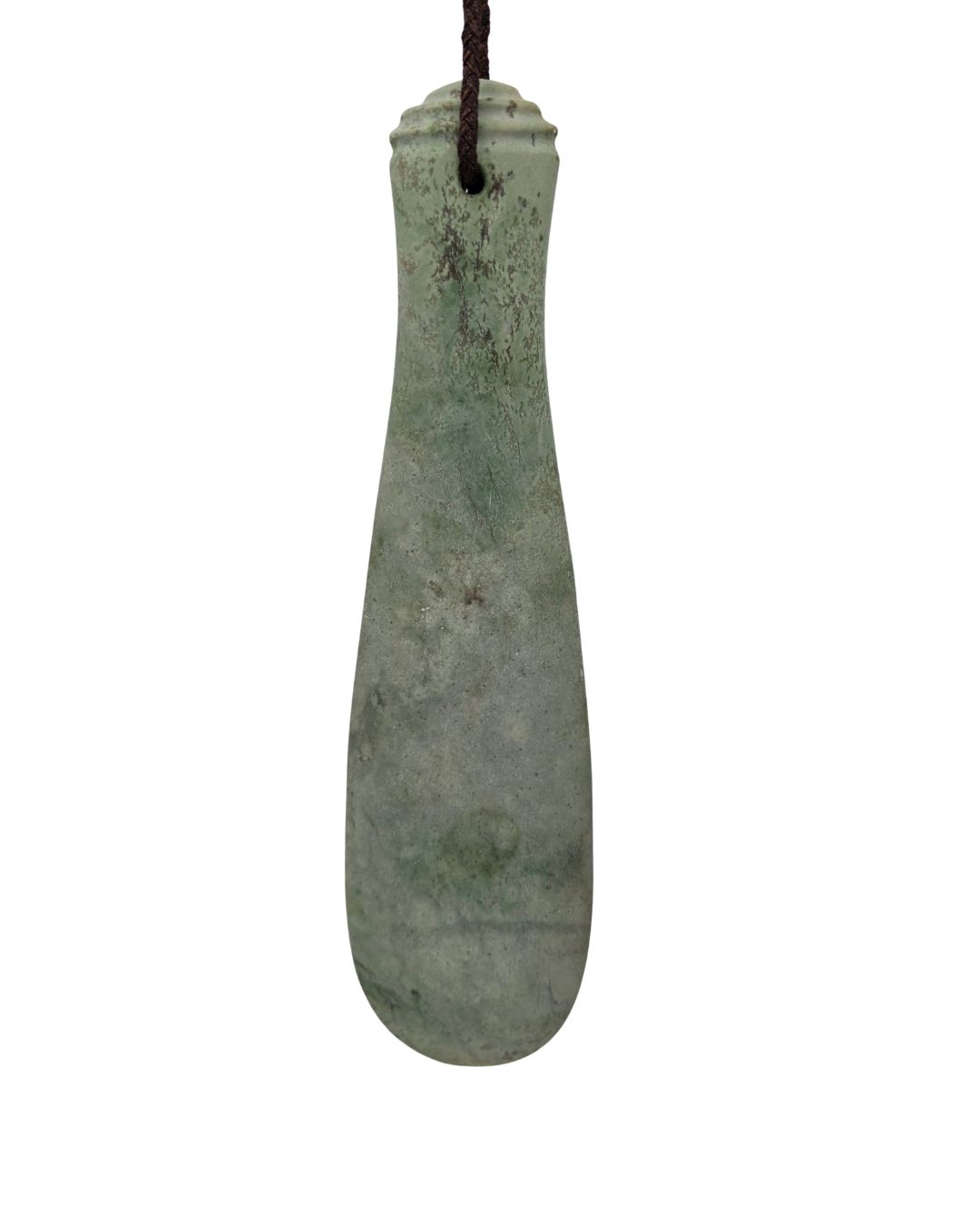 Moko Pounamu Hei Mere NZ Genuine Kokopu Greenstone - Tieke