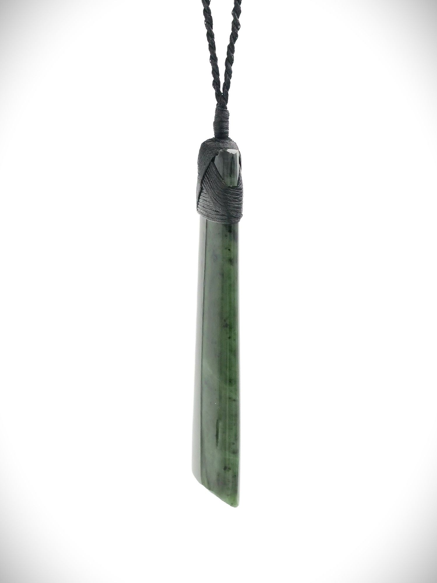 Moko Pounamu Genuine Kawakawa Greenstone Toki Extra Large - TK4