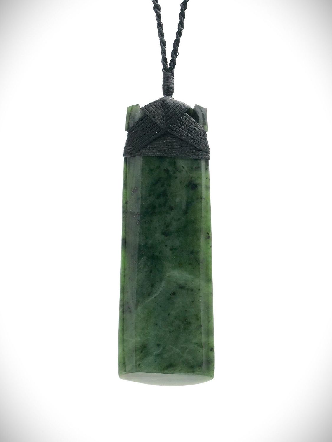 Moko Pounamu Genuine Kawakawa Greenstone Toki Extra Large - TK4