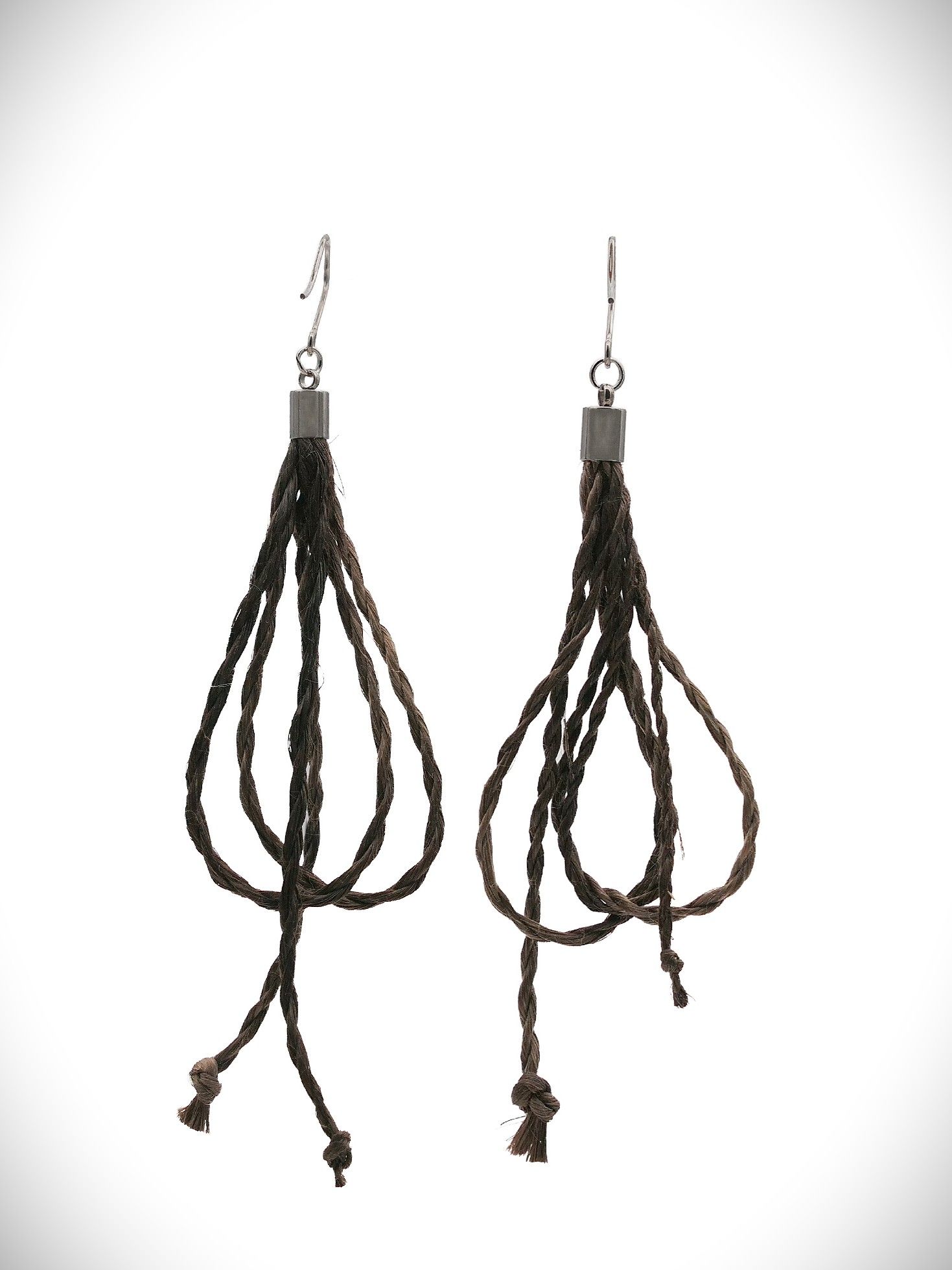 Moko Pounamu NZ Genuine Muka Earrings - Waipipi