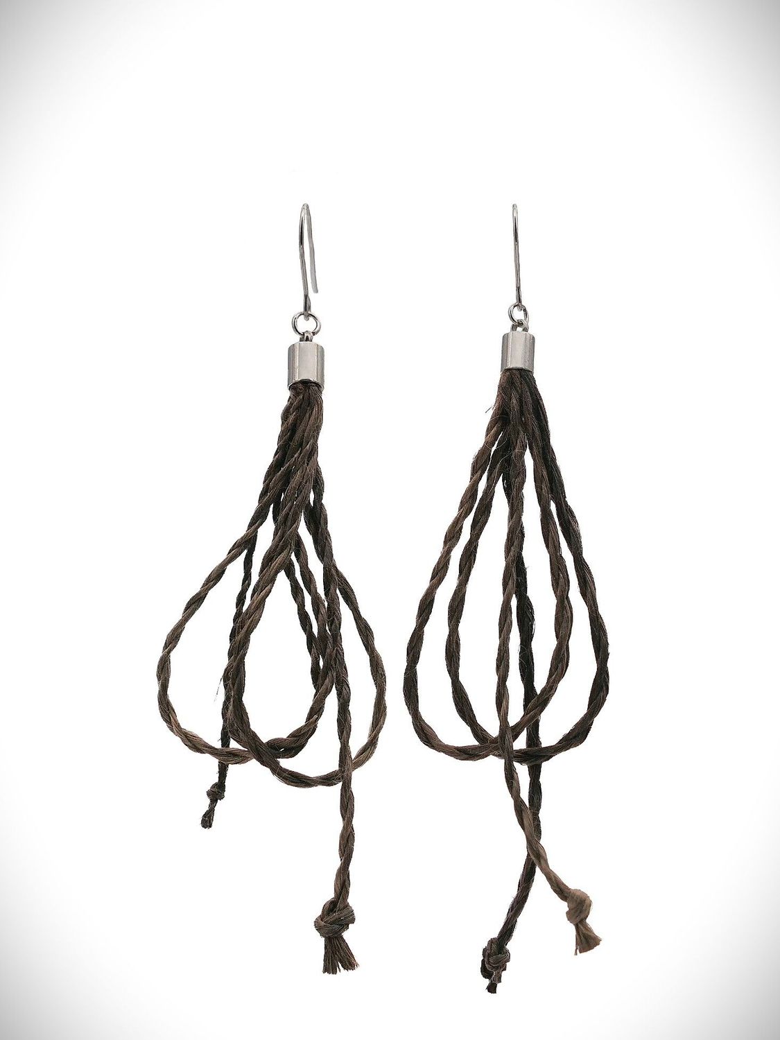 Moko Pounamu NZ Genuine Muka Earrings - Waipipi