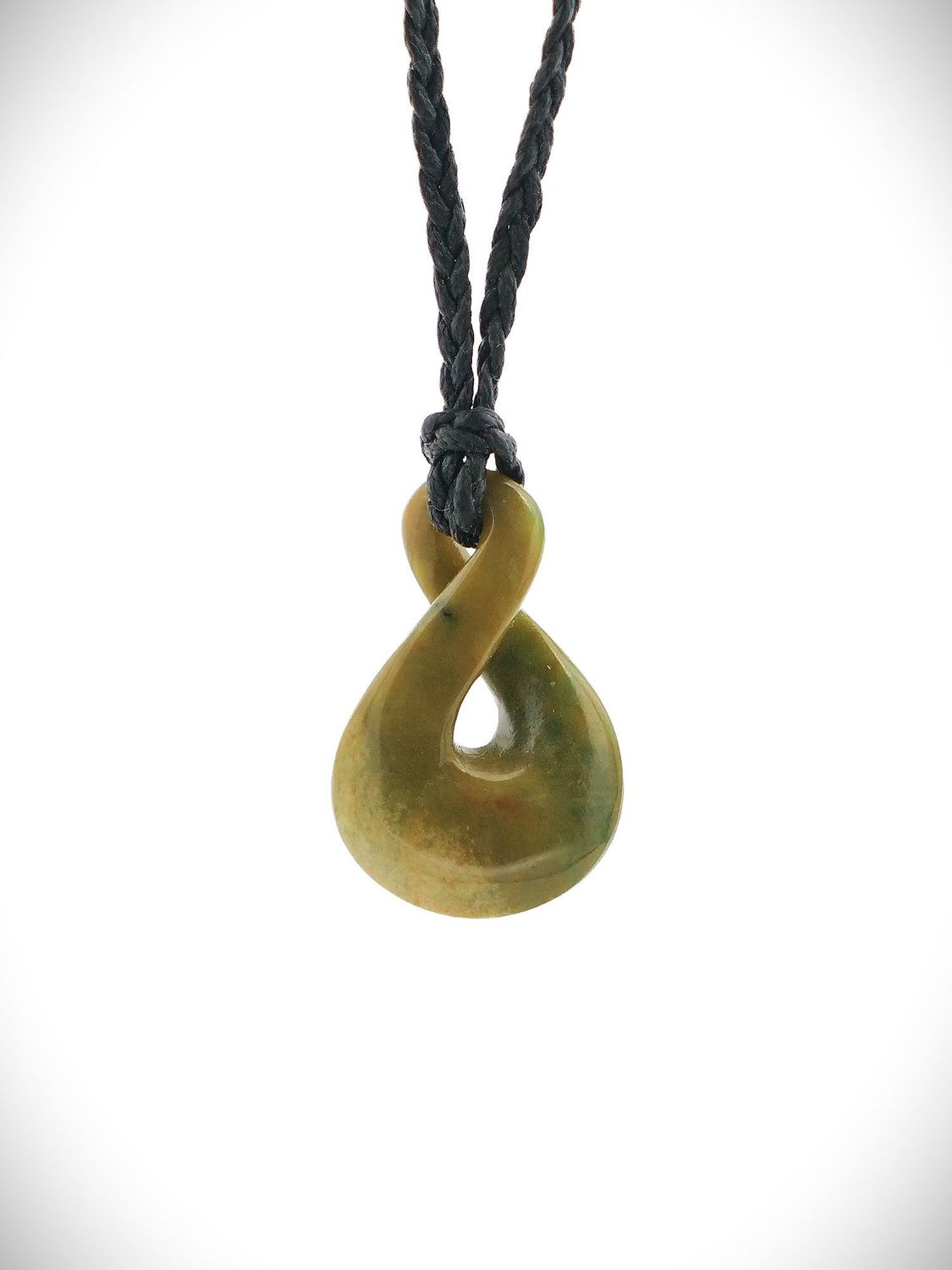 Moko Pounamu Pikorua (Twist) NZ Genuine Raukaraka Greenstone - Okete Moko Pounamu Pikorua (Twist) NZ Genuine Raukaraka Greenstone - Okete