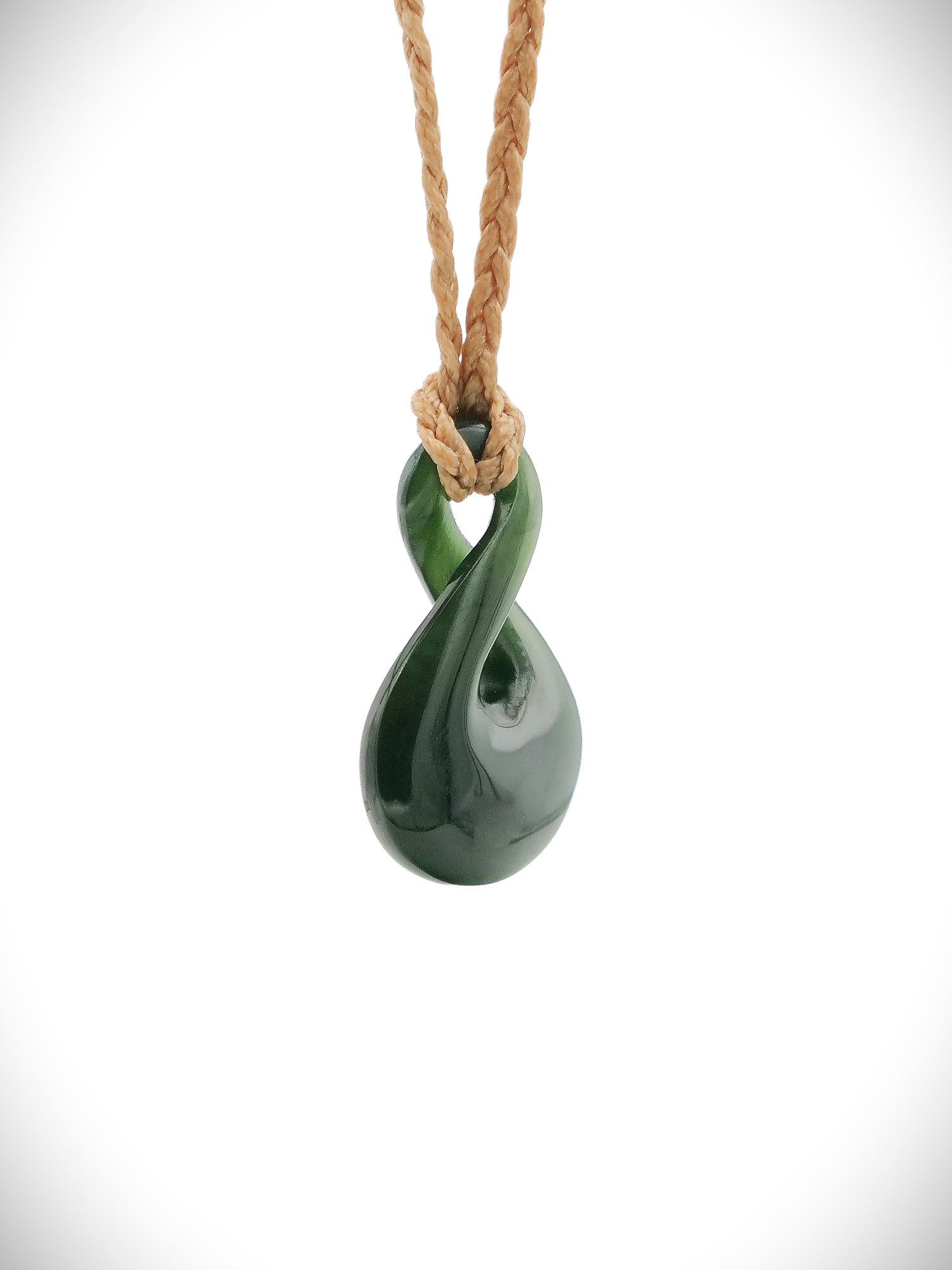 Moko Pounamu Pikorua (Twist) NZ Genuine Kawakawa Greenstone - Whatawhata