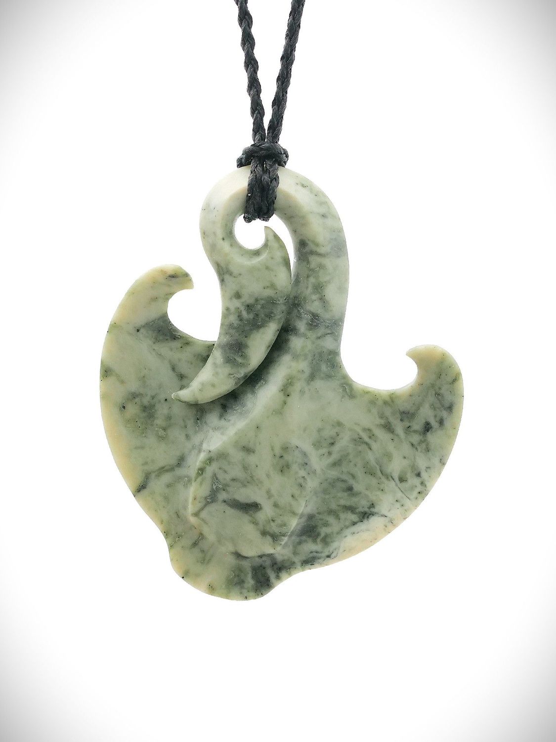 Moko Pounamu Te Whai Rahi (Manta Ray) NZ Genuine Te Tau Ihu (Nelson) Auhunga Greenstone - Mokaikai