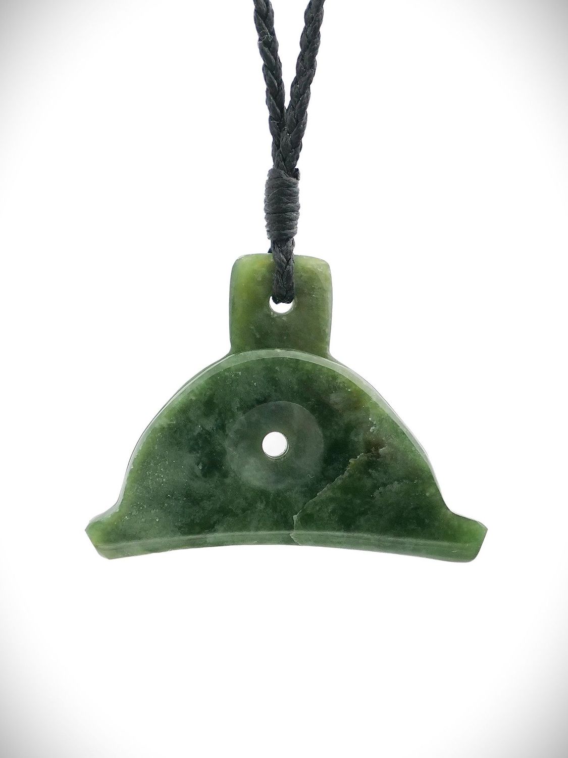 Moko Pounamu Shepherds Whistle NZ Genuine Kawakawa Greenstone - Ararimu