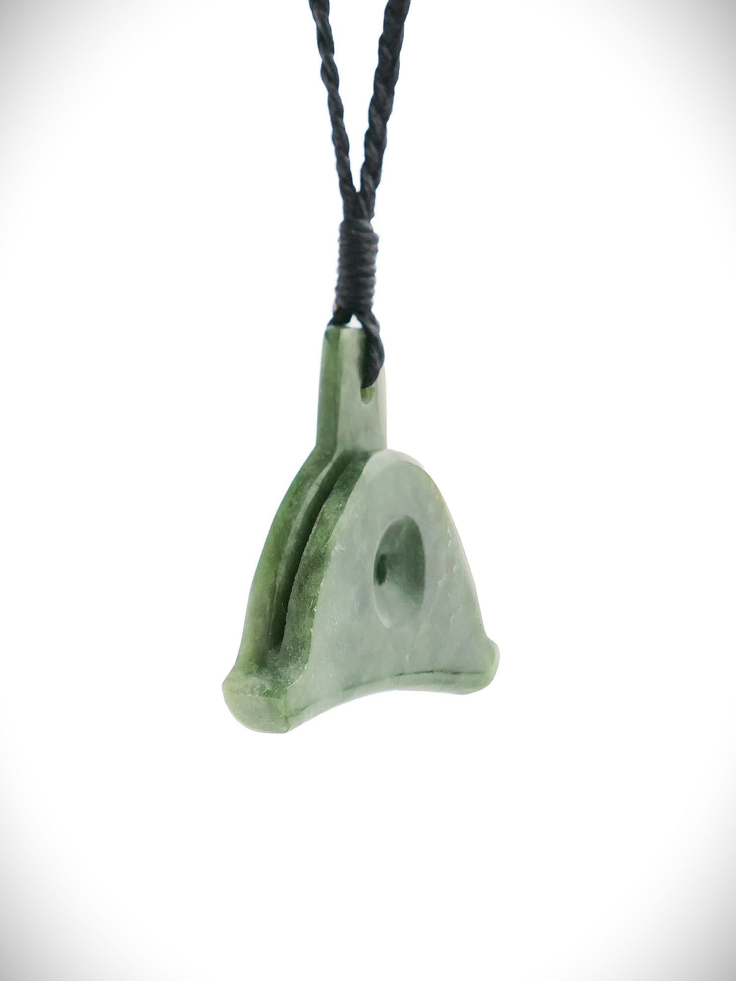 Moko Pounamu Shepherds Whistle NZ Genuine Kawakawa Greenstone - Ararimu