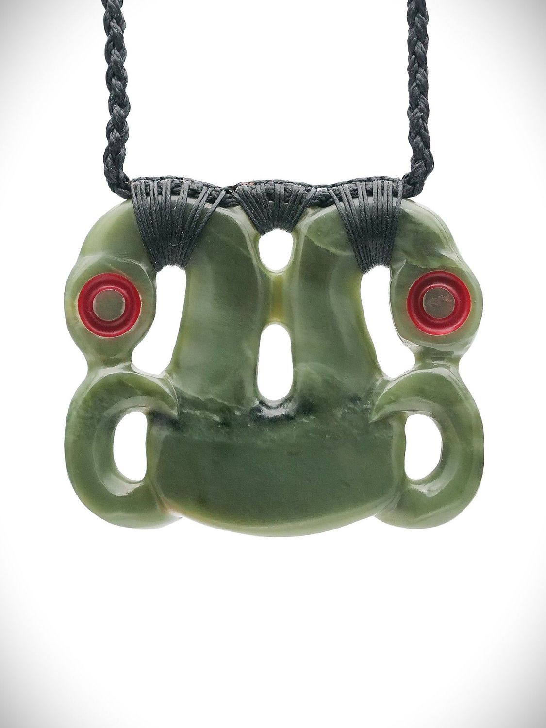 Moko Pounamu Peka Peka NZ Genuine Inanga Greenstone - Puketaha Moko Pounamu Peka Peka NZ Genuine Inanga Greenstone - Puketaha