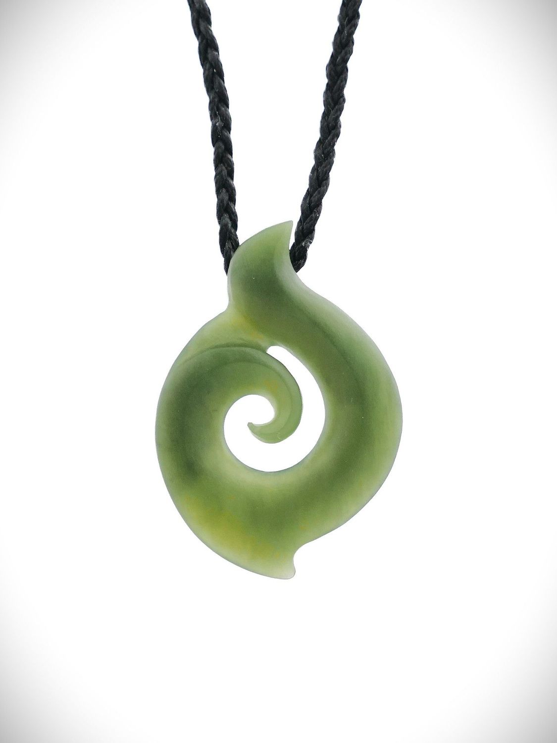 Moko Pounamu Koru NZ Genuine Kahurangi Greenstone - Ngatira Moko Pounamu Koru NZ Genuine Kahurangi Greenstone - Ngatira