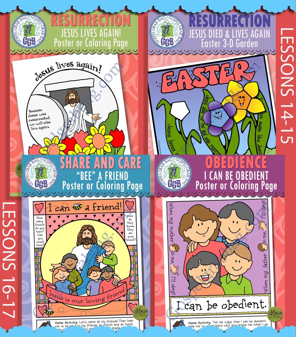 CFM Old Testament April Ages 1-5 BUNDLE -Lesson Lifesaver Activities
