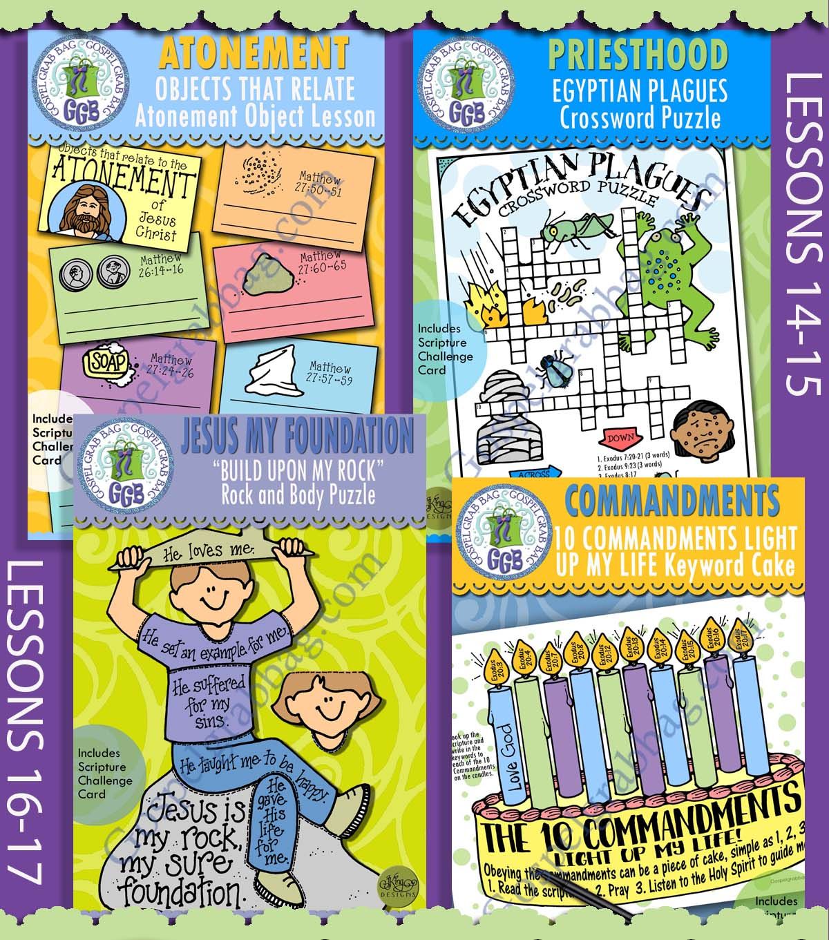 CFM Old Testament April Ages 8-11 BUNDLE -Lesson Lifesaver Activities