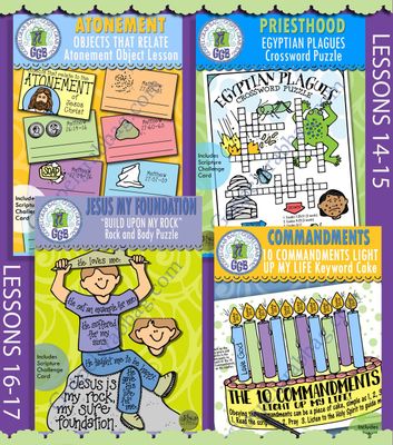 CFM Old Testament April Ages 8-11 BUNDLE -Lesson Lifesaver Activities