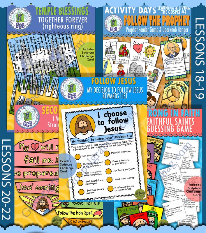 CFM Old Testament May Ages 8-11 BUNDLE -Lesson Lifesaver Activities