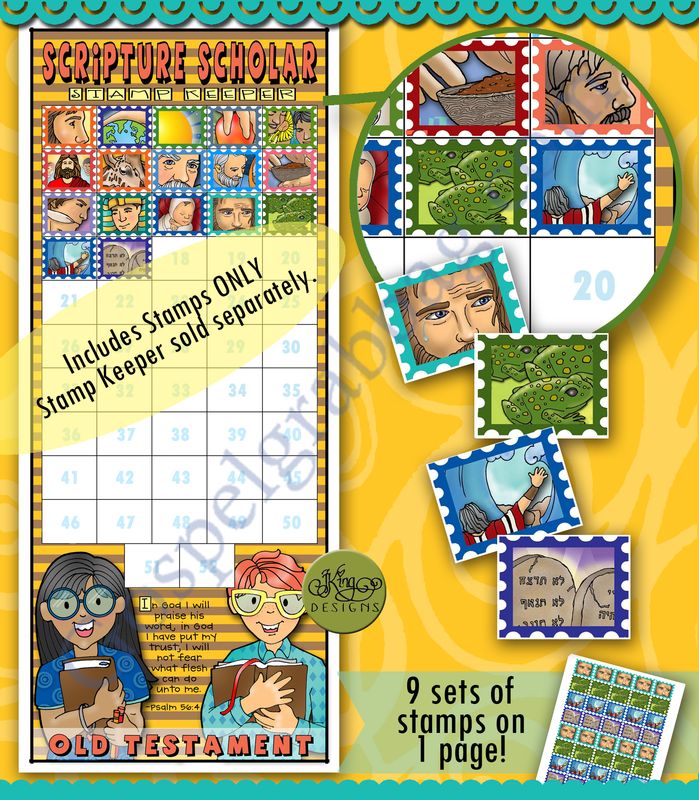 Scripture Scholar APRIL Stamps (Old Testament)