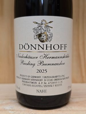 Dönnhoff - Niederhäuser Hermannshöhle Riesling Beerenauslese 2025 Goldkapsel Dönnhoff - Niederhäuser Hermannshöhle Riesling Beerenauslese 2025 Goldkapsel