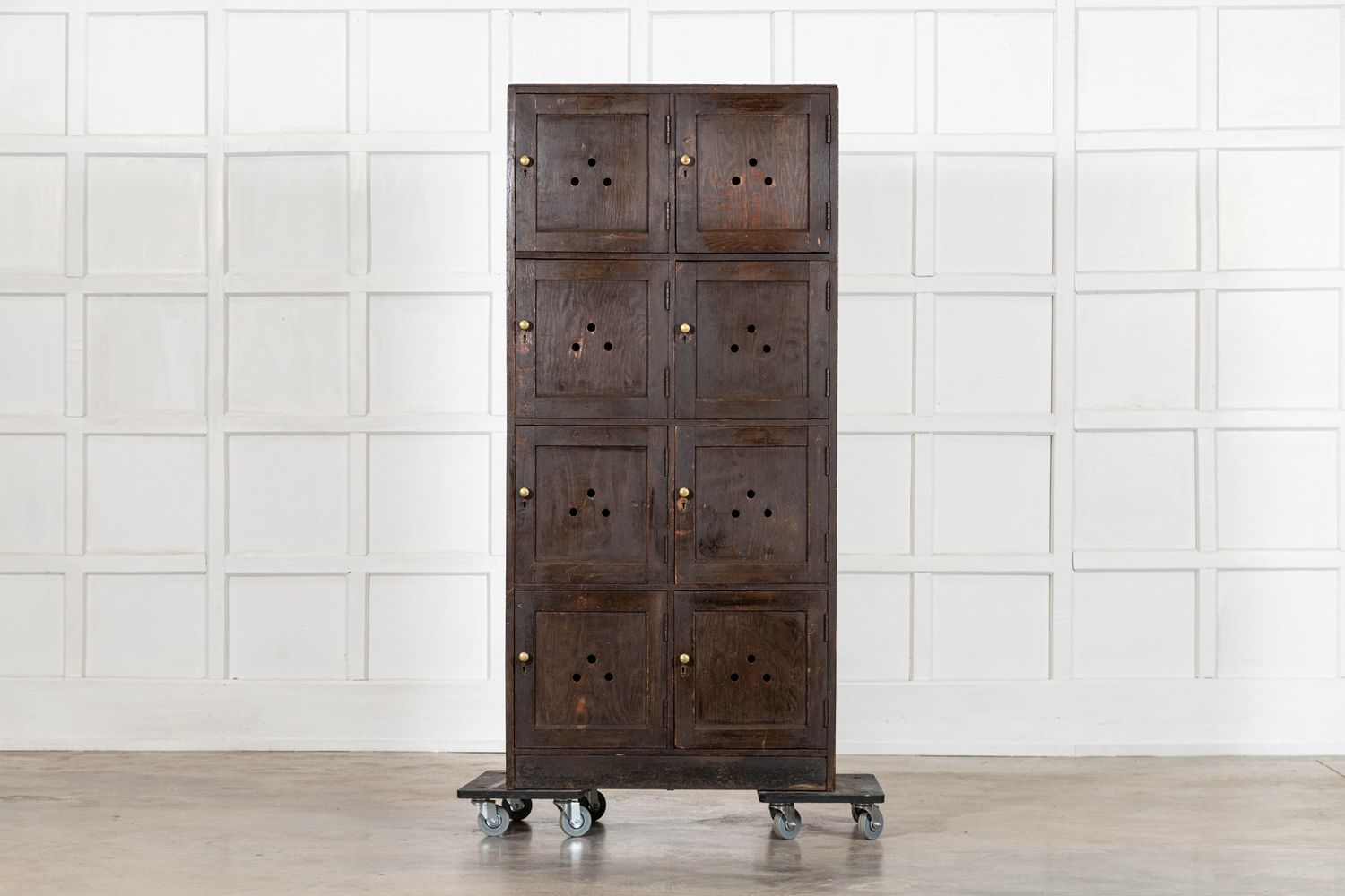 English Pine Locker Cabinet