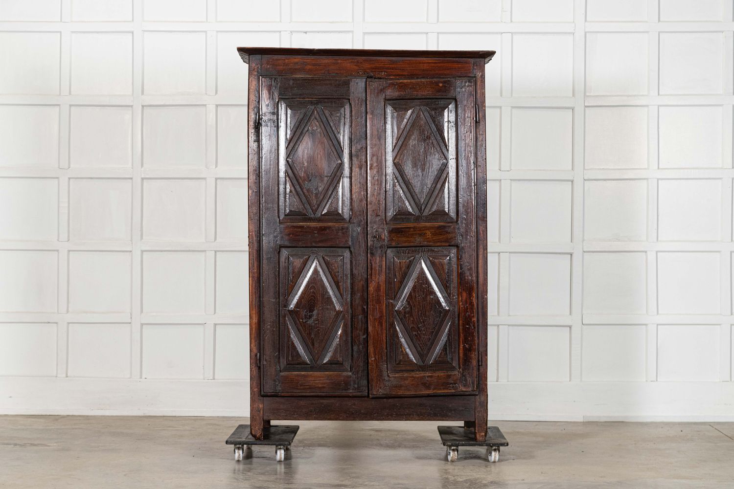 18thC French Povincial Ash Diamond Point Armoire 18thC French Povincial Ash Diamond Point Armoire
