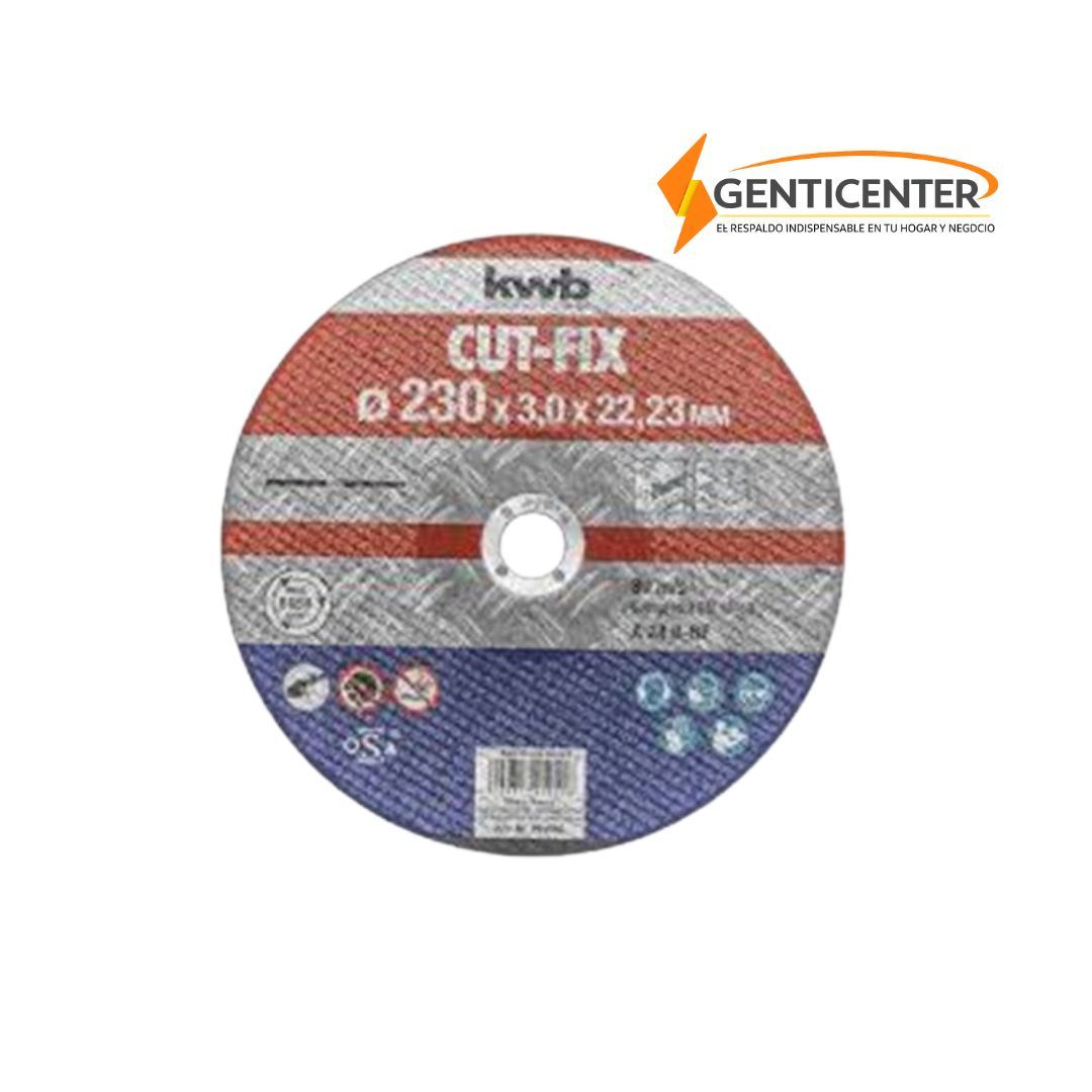 Disco corte metal 9 Acero Cut Fix 3.0 mm - Pulidora 9 pulgadas