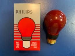 Darkroom Safelight Bulb Red 230v 15w E27 - Philips