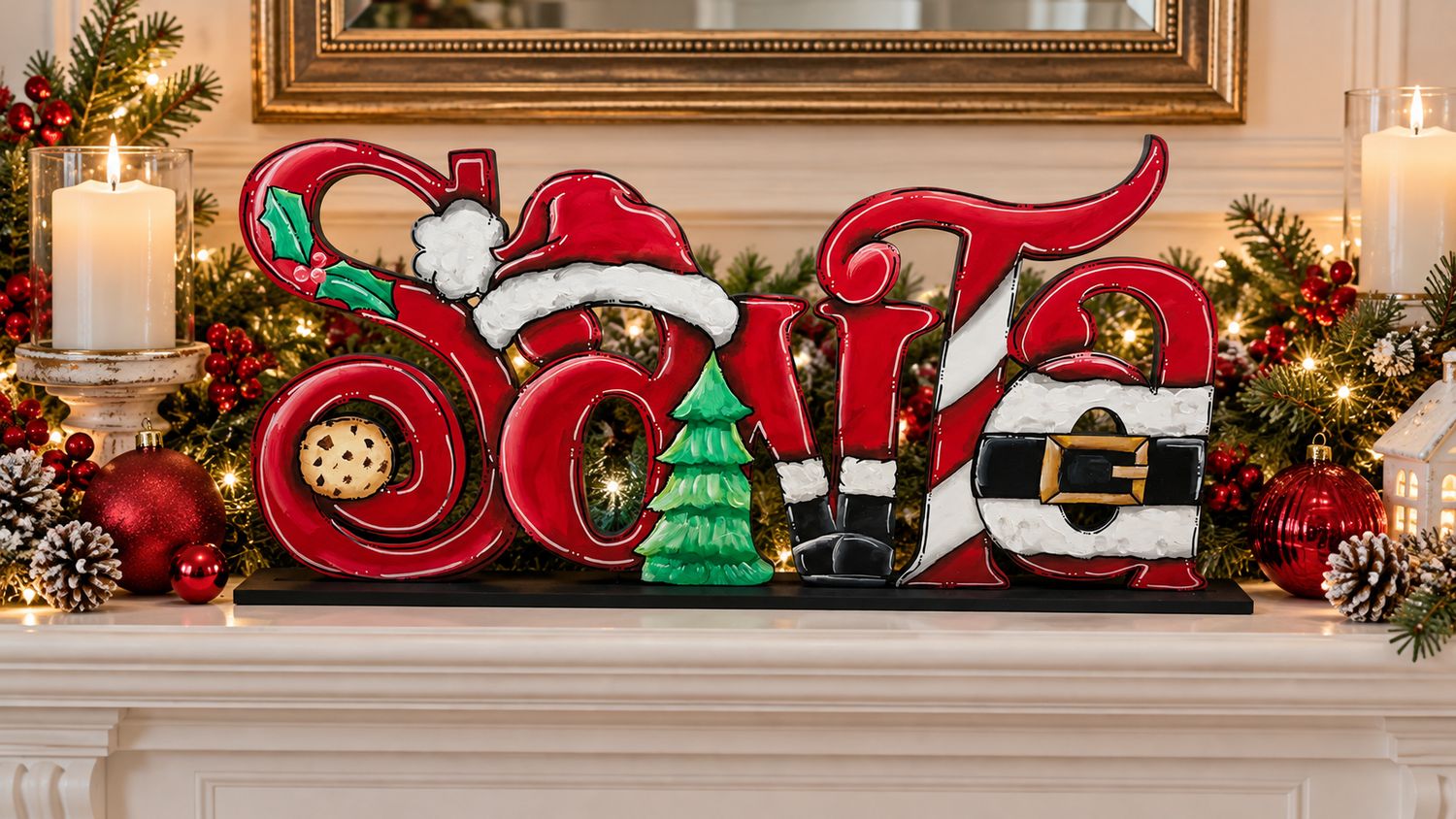 Christmas SANTA Shelf Sitter