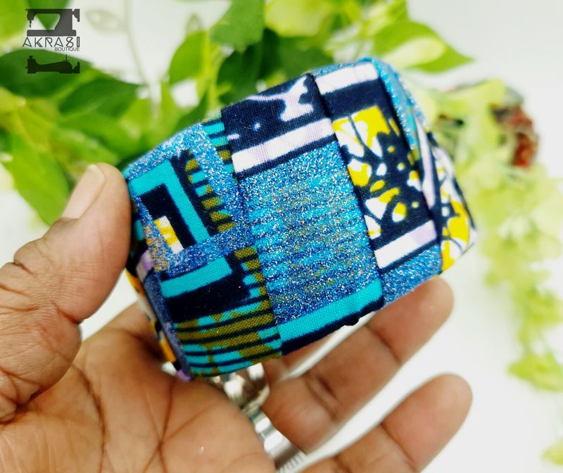 Upcycled ankara bracelet