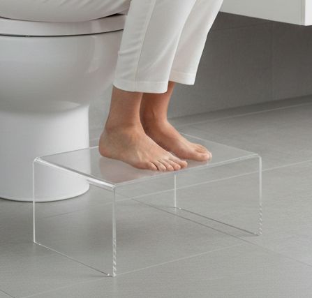 BioSquat (Plexi Edition). Rialzo per WC per una migliore evacuazione.