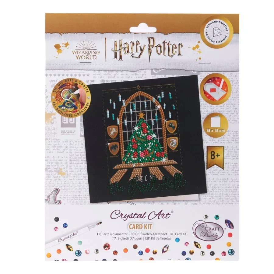CRYSTAL ART POSTAL GRAN SALON NAVIDAD HARRY POTTER