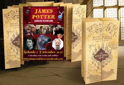 ENTRADA + MAPA MERODEADOR JAMES POTTER