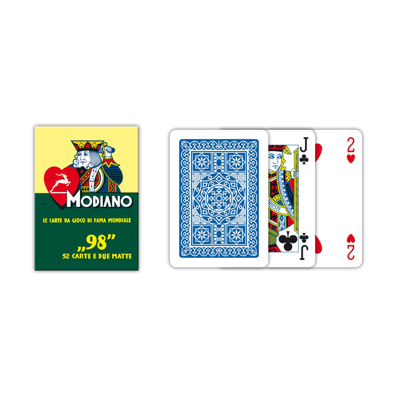 CARTE MODIANO POKER BLU