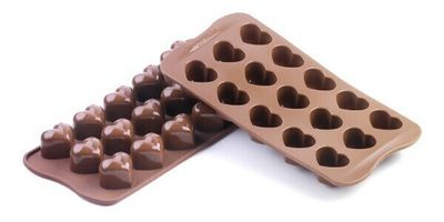 STAMPO 15 CUORI SILICONE X CIOCCOLATO