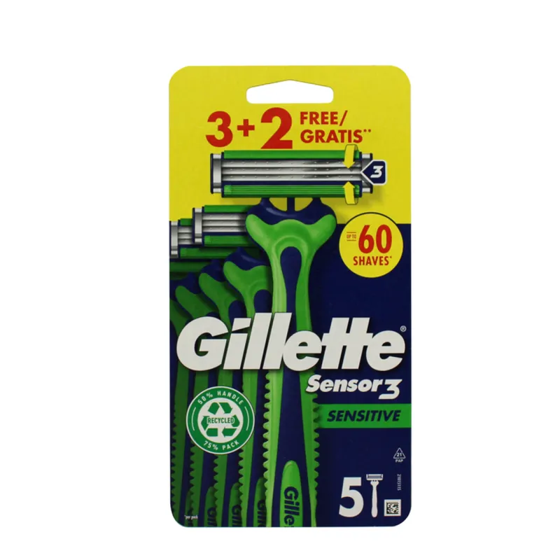 GILLETTE SENSOR3 RASOIO U&amp;G SENSIT.3+2pz