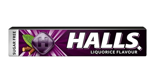 Caramelos HALLS regaliz sin azúcar 32 g.