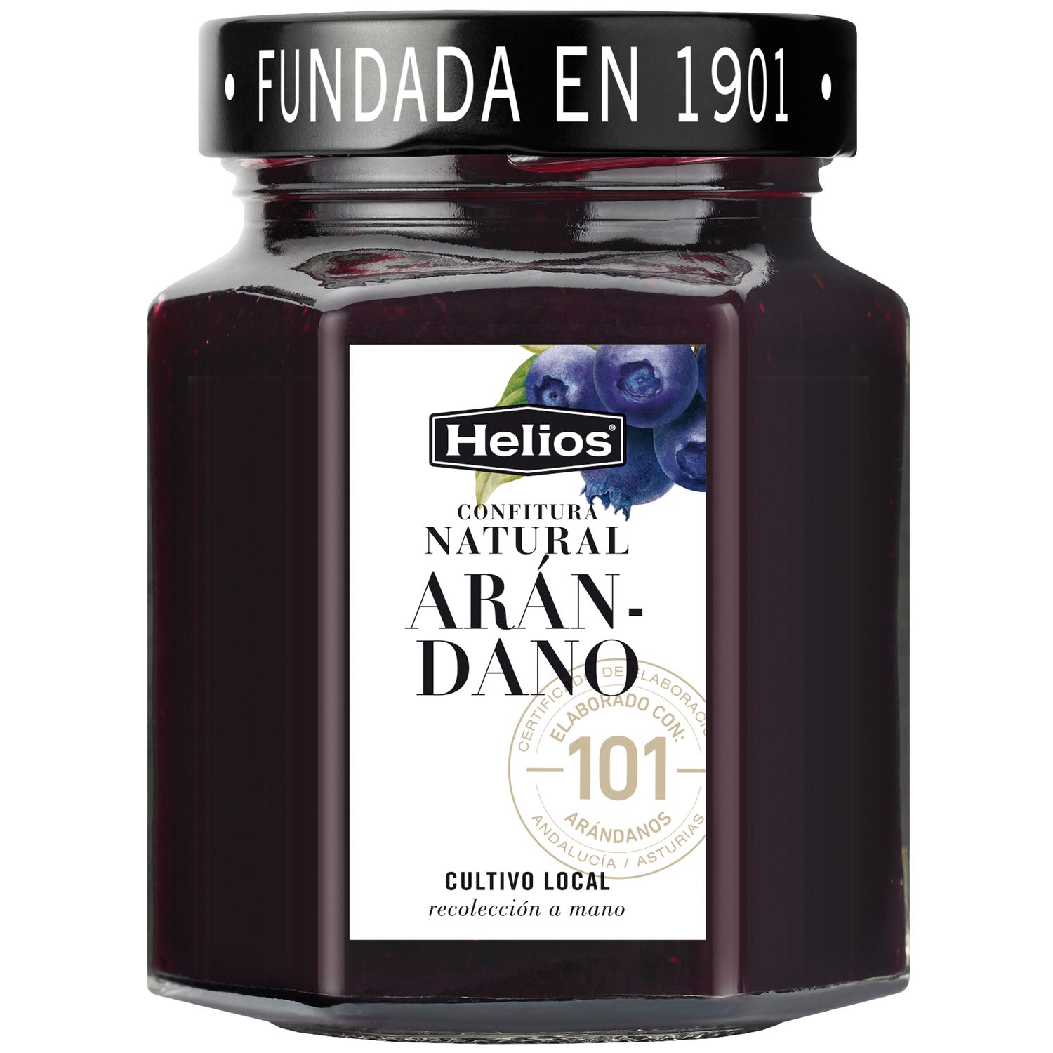 Confitura natural arándano HELIOS 330 g.